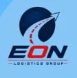 EON Logistics Group logo with blue globe and swooping design on light blue background